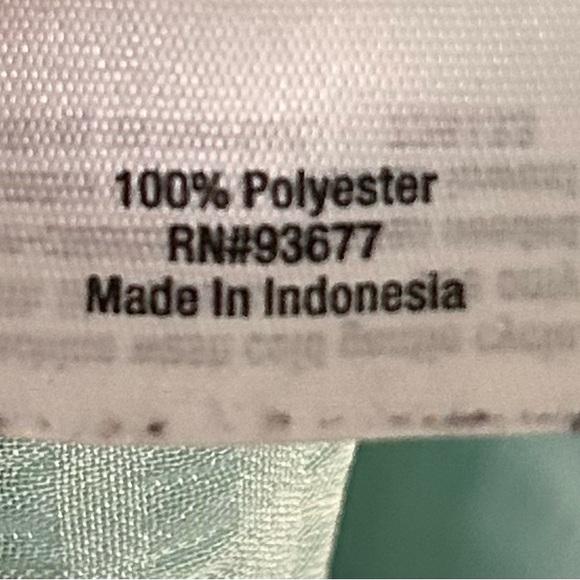 a.n.a Robin’s egg blue sheer top - Size Large - tie detail in the back - striped - Picture 6 of 6